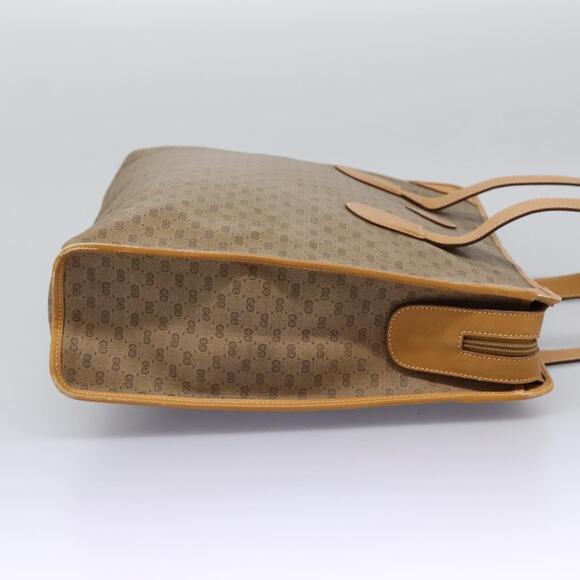 GUCCI Micro GG Supreme Tote Bag Pvc Beige Gold - Picture 5 of 13